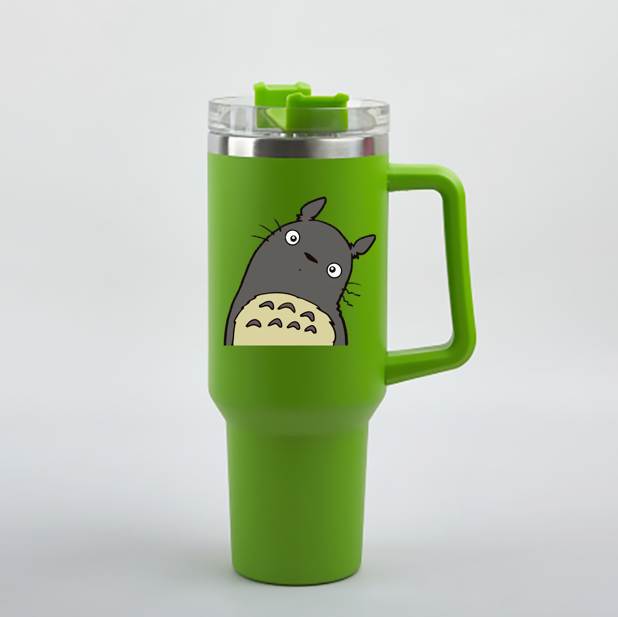 （画像用） となりのトトロ 草壁メイ 草壁サツキ My Neighbor Totoro Satsuki Kusakabe Mei Kusakabe 1200mL車用タンブラー - クリスタルステッカー（プラスチックストロー付き）